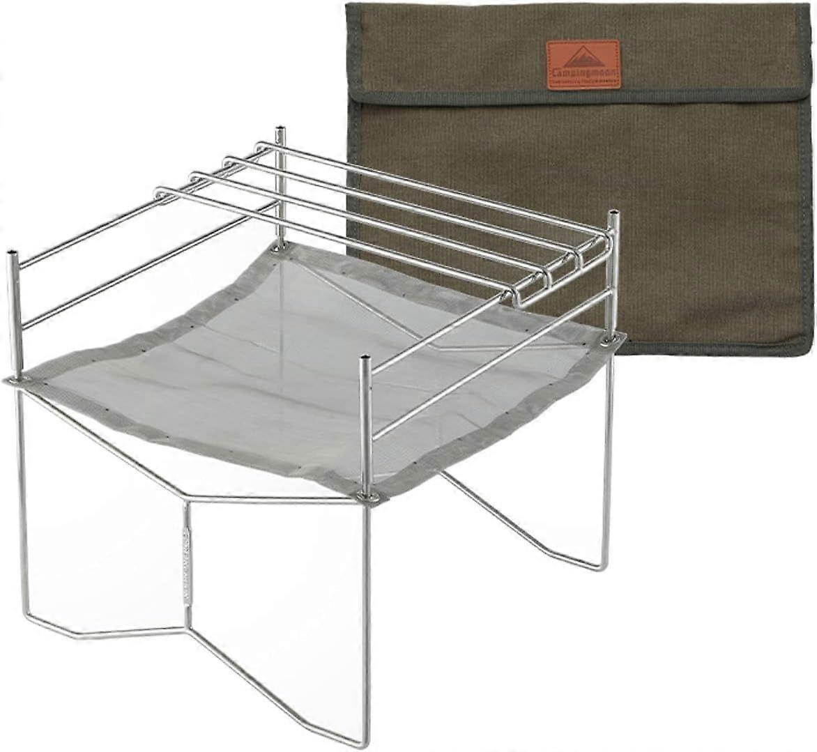 B4 single grill campfire table single campfire table fireproof net all stainless steel 304 canvas with storage box SOLO-202