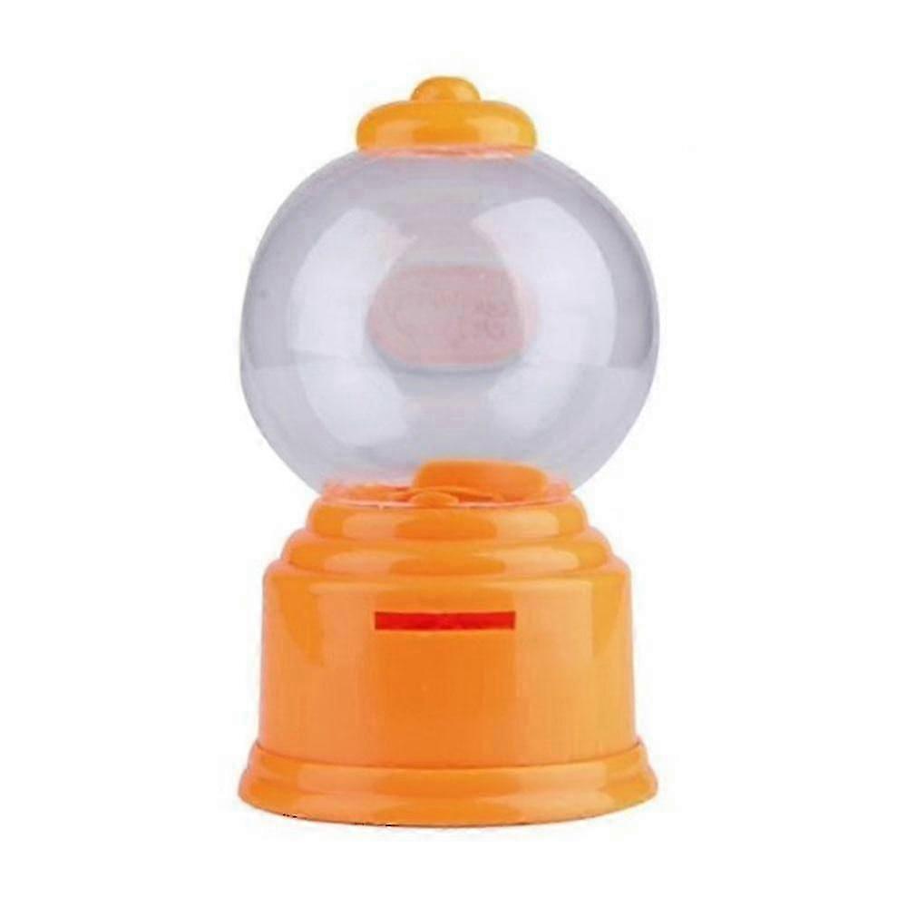 Shanghai Yangxin Mini Candy Machine Distributeur Bubble Gumball Jouet Coin Bank Orange