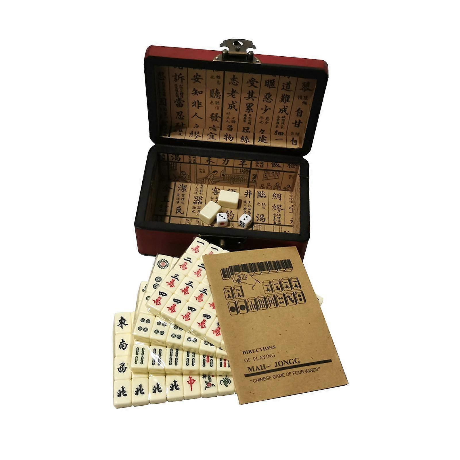 Traditional Chinese Mahjong Set Board Game Leisure Time Game for Home