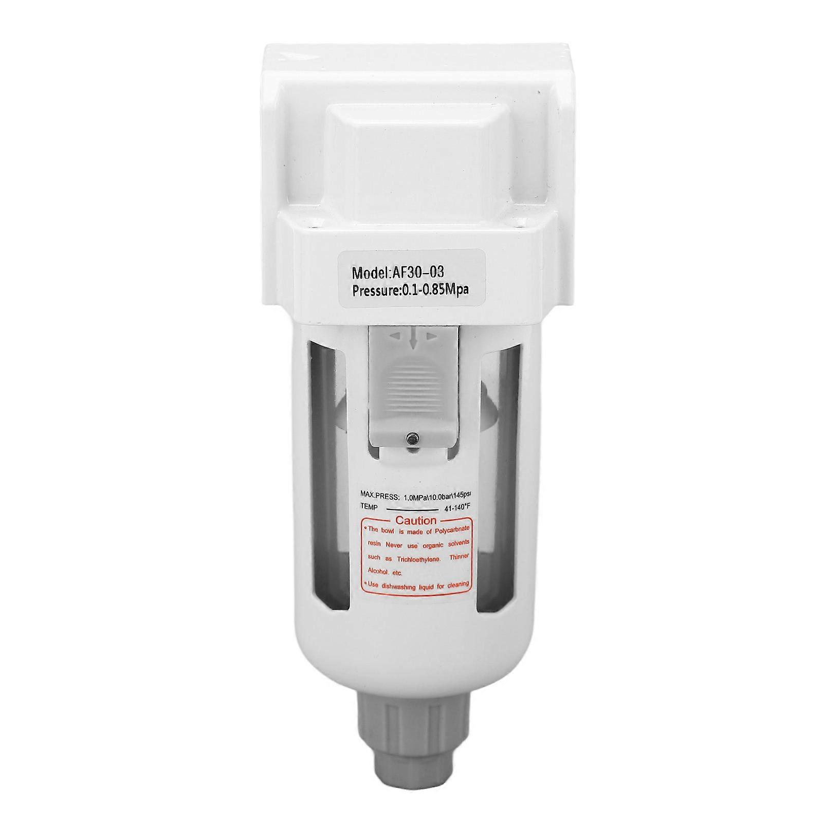 G3/8in Air Filter with Pressure Gauge Compressed Air Regulator 0.1‑0.85Mpa Drain Function
