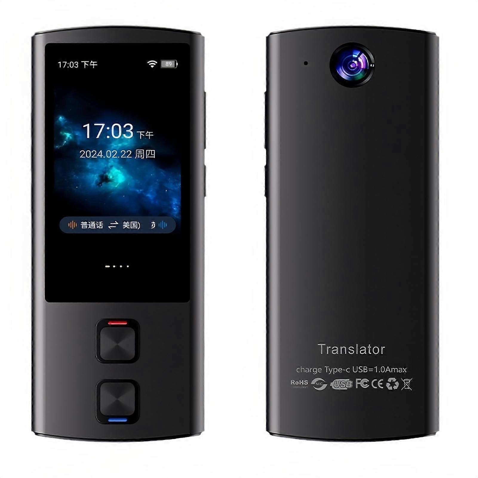 Portable Language Translator Device 138 Languages Voice Translating Offline Translation Simultaneous Interpretation Text / Photo Translate Support Vo