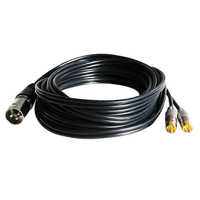 Amplifier Mixing Plug AV Cable XLR To Dual RCA Cable 2M