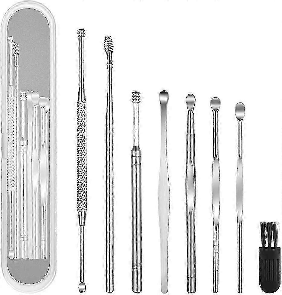 8 stk Ear Pick Earwax Removal Kit