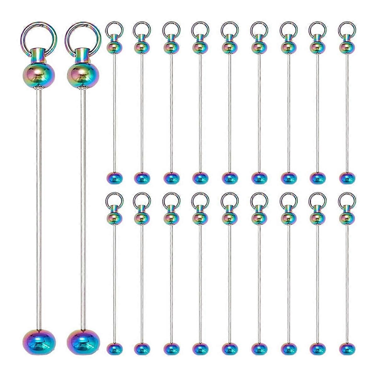 20 Pieces Key Chains Bulk Keychain Beaded Keychains