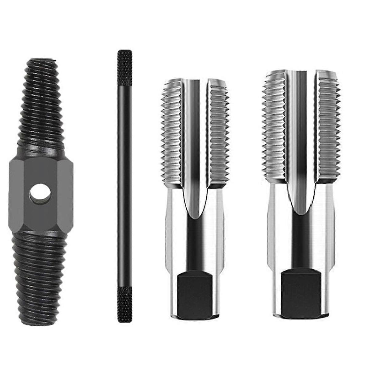 Double- Screw Extractor Drill Bits Set Faucet Valve Thread Repair