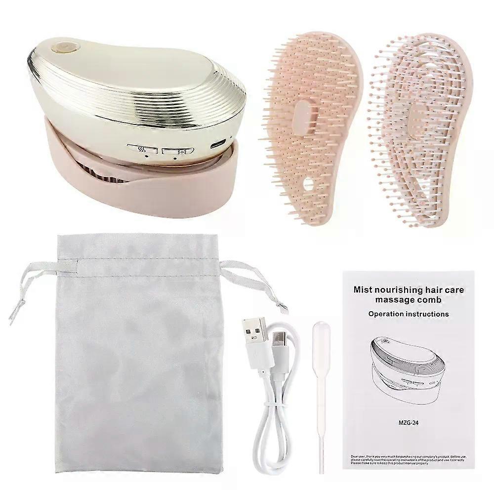 Electric Spray Massage Comb Hair Growth Vibration Head Massager Brush LED Anti Hair Loss Scalp Liquid Medicine Atomizing Comb