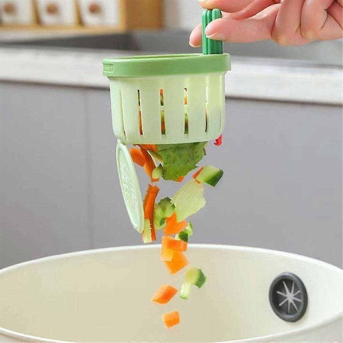 Cactus Sink Drain Filter, Push to Dump, Sink Drain Basket Filter, Kitchen Garbage Collection Filter