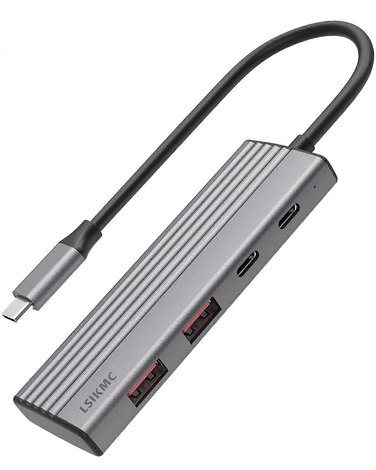 High Speed USB C Hub for MacBook Pro with iPhone 15 Pro and iPad Pro Connectivity