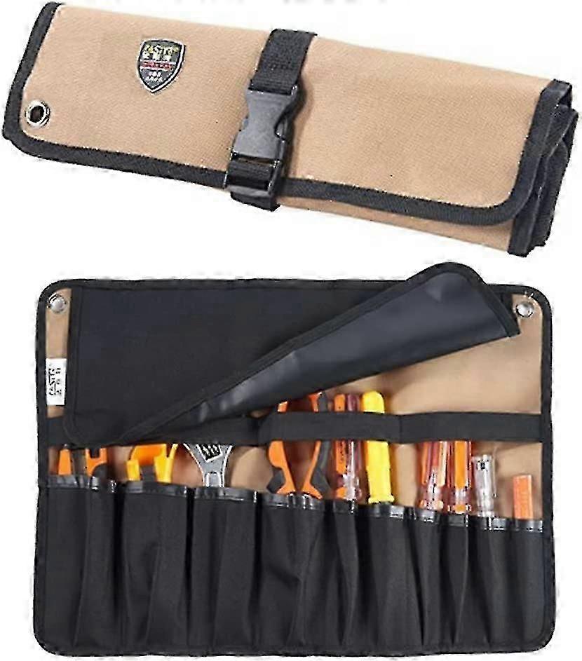1pc tool kit/10 pockets tool holder roll storage pouch foldable/rollable/portable ultimate tool roll