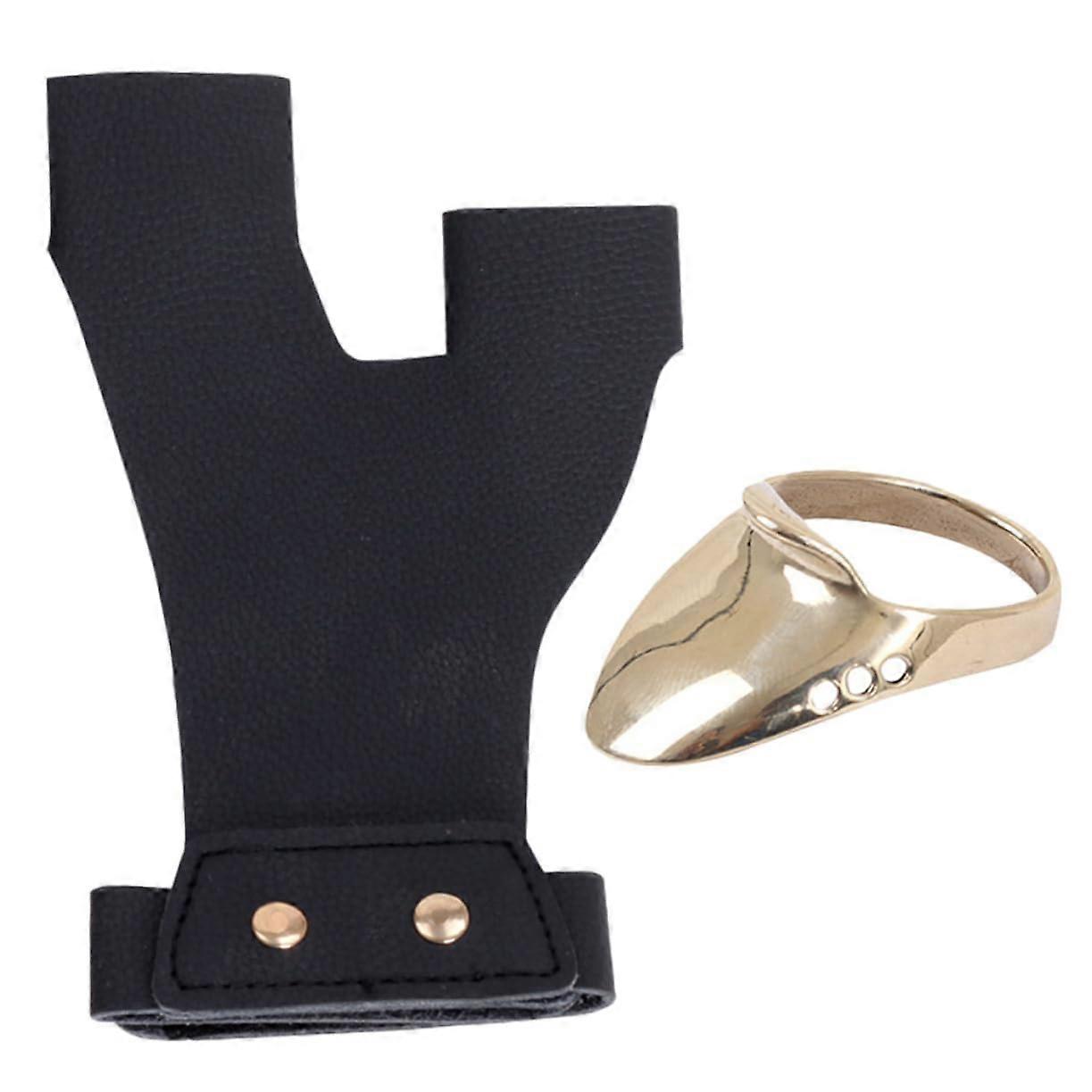 Essentials: Set di chiavi inglesi Anello per il pollice Protezione per le mani Accessorio per arco per donne e uomini
