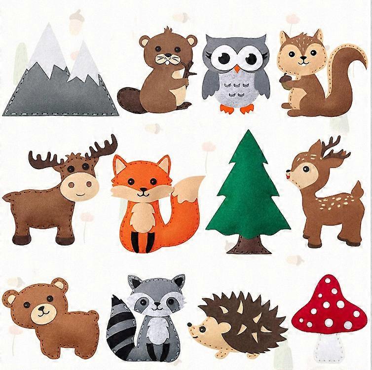 Forest Animals Felt Diy Sewing Kit