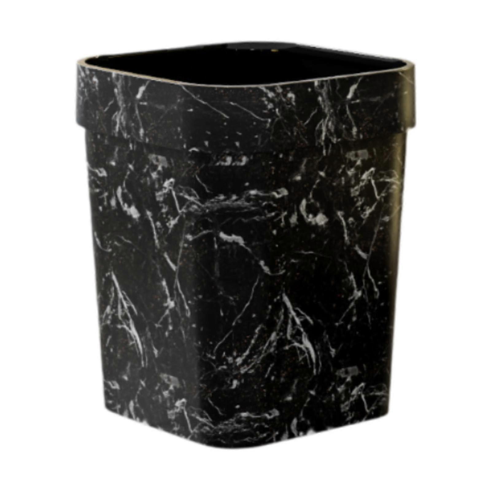 Portable Double-Layer Trash Can with Lid for Home, Dorm, Bathroom, Farmhouse Waste Bin