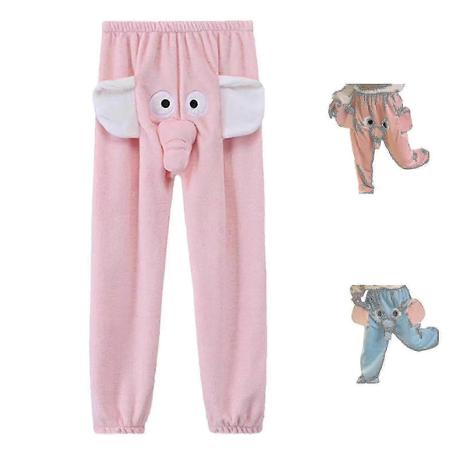 Funny Elephant Pants Womens Mens Lounge Pants Home Plush Couple Pajama Pants Gift For Boyfriend -z