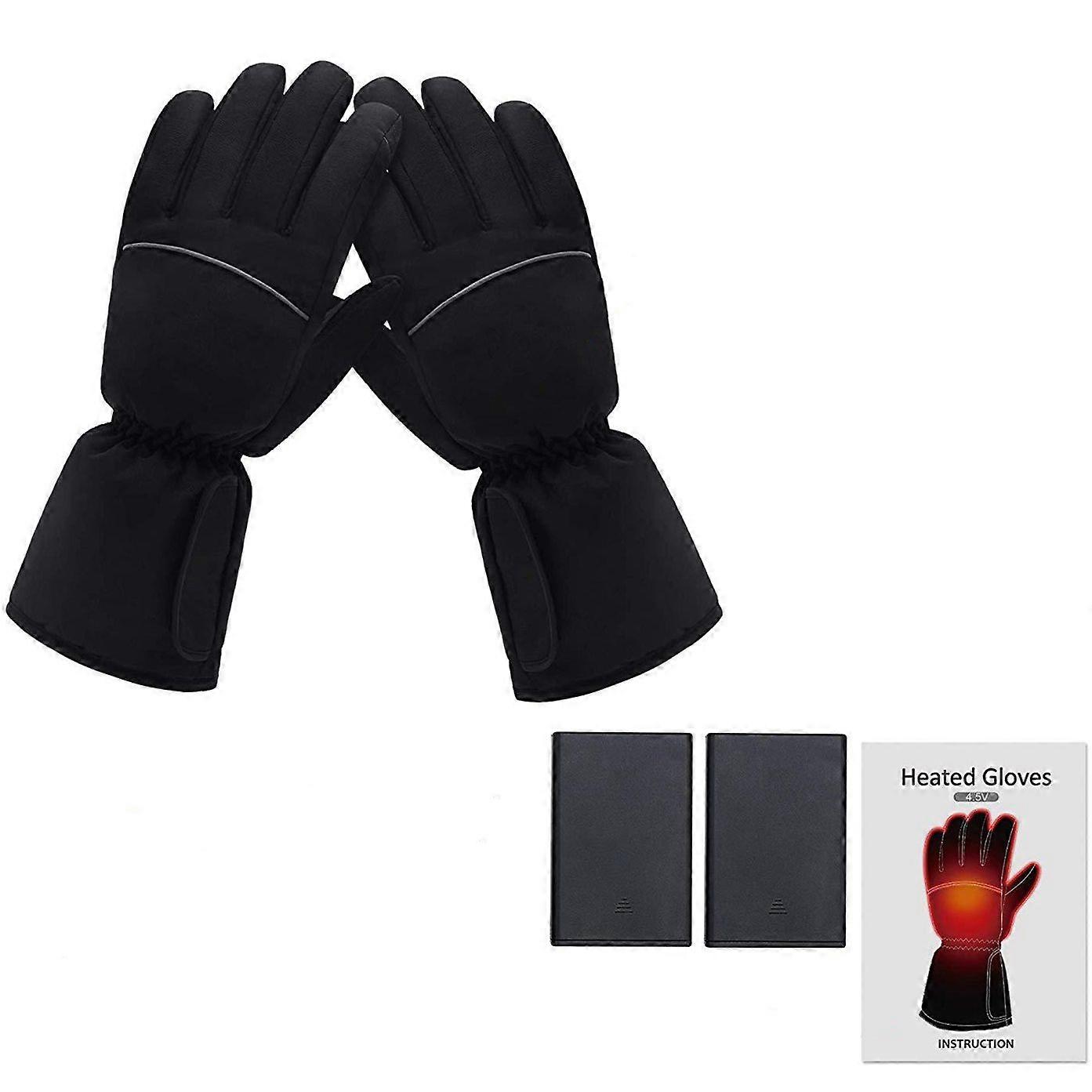 Electric Heated Gloves,portable Battery Heating Thermal Gloves,waterproof Touchscreen