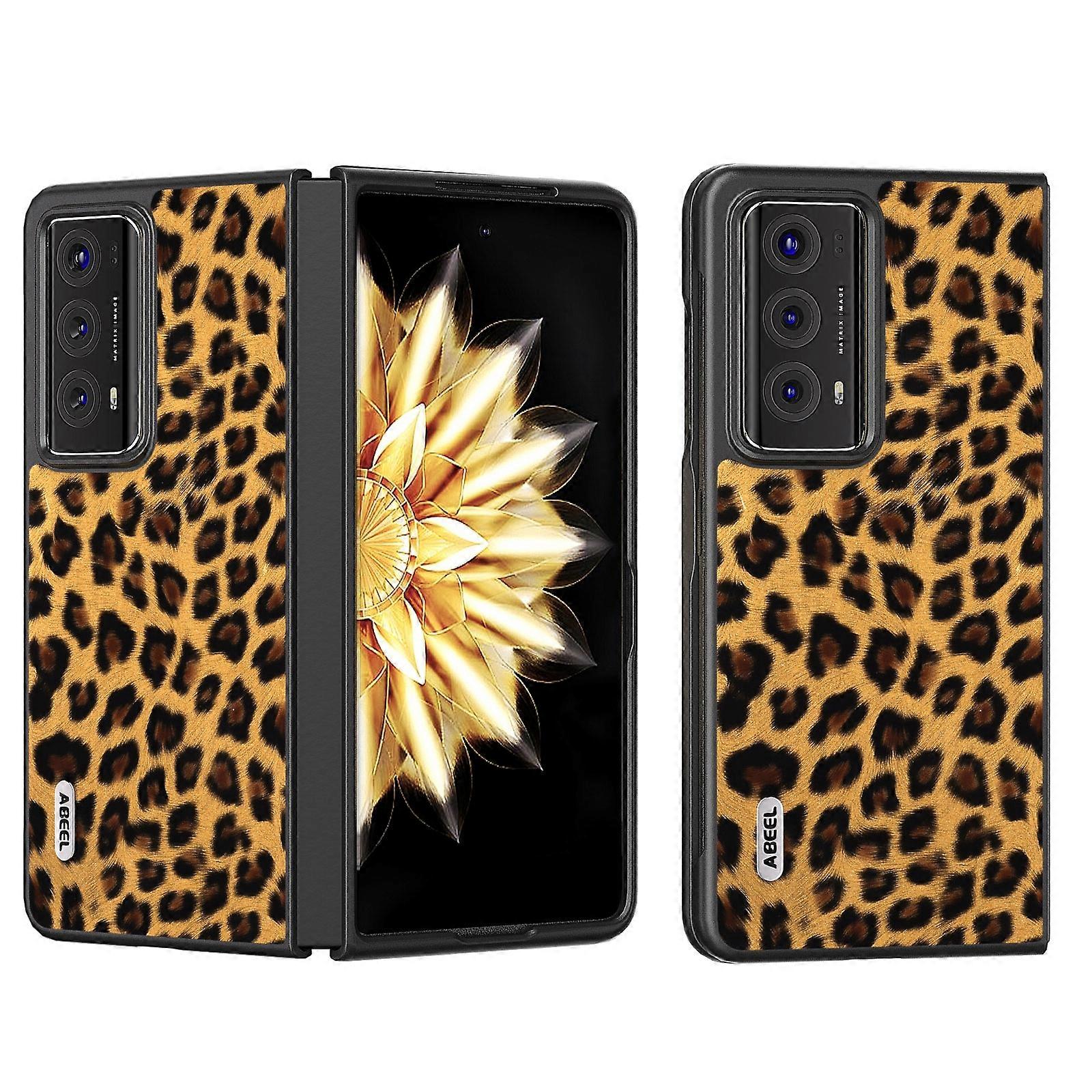 ABEEL Black Edge Leopard Print Phone Case