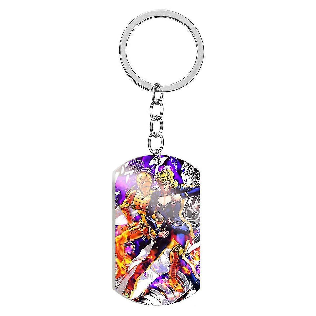 Jojo Bizarre Adventure Anime Key Chain Key Ring Bag Anheng Keyring julegave