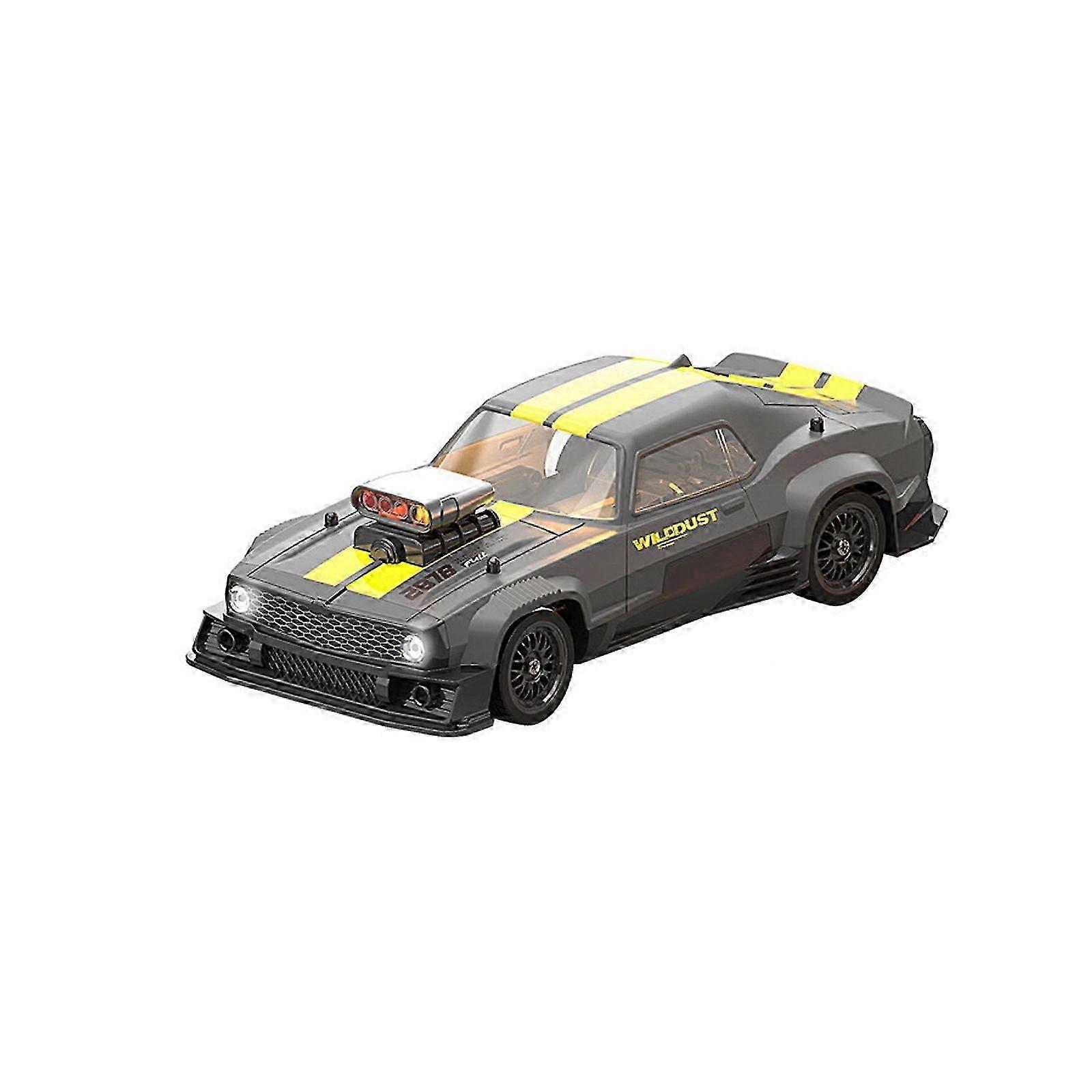 Yellow 1/16 Radio Control Drift RC Car 4WD 2.4g Mini Race Car Model Simulation Lights2d