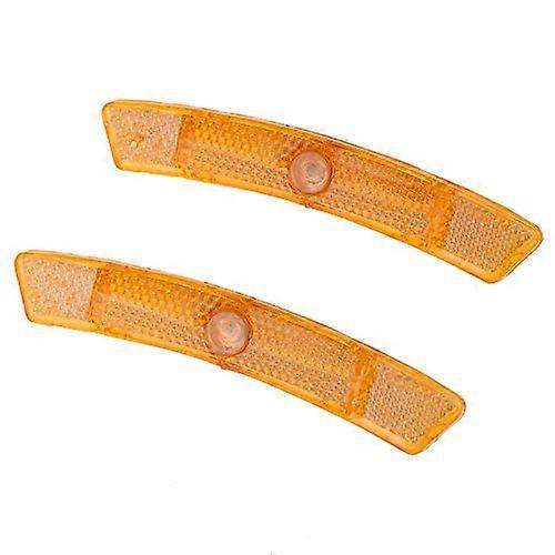 Bicycle Safe Reflector Set - 2pcs Bike Spoke Reflectors for Safety Wheel Rim - Reflective Clip Mount Tube Reflector