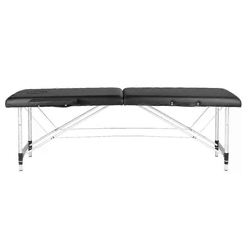Bærbar Aluminium Massagebriks - Ergonomisk Sort