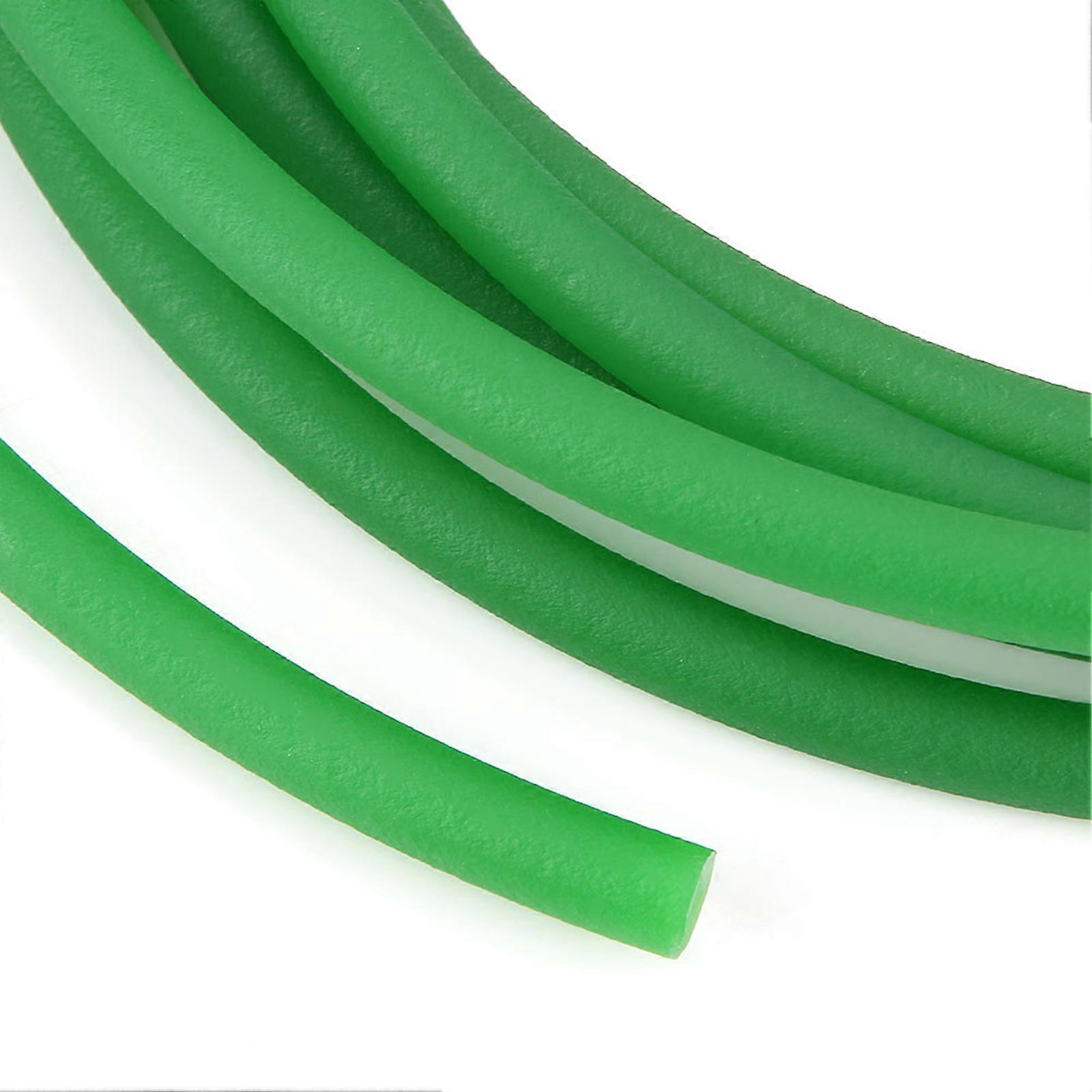Green Rough Surface PU Polyurethane Round Belt for Transmission (8mm x 5m)