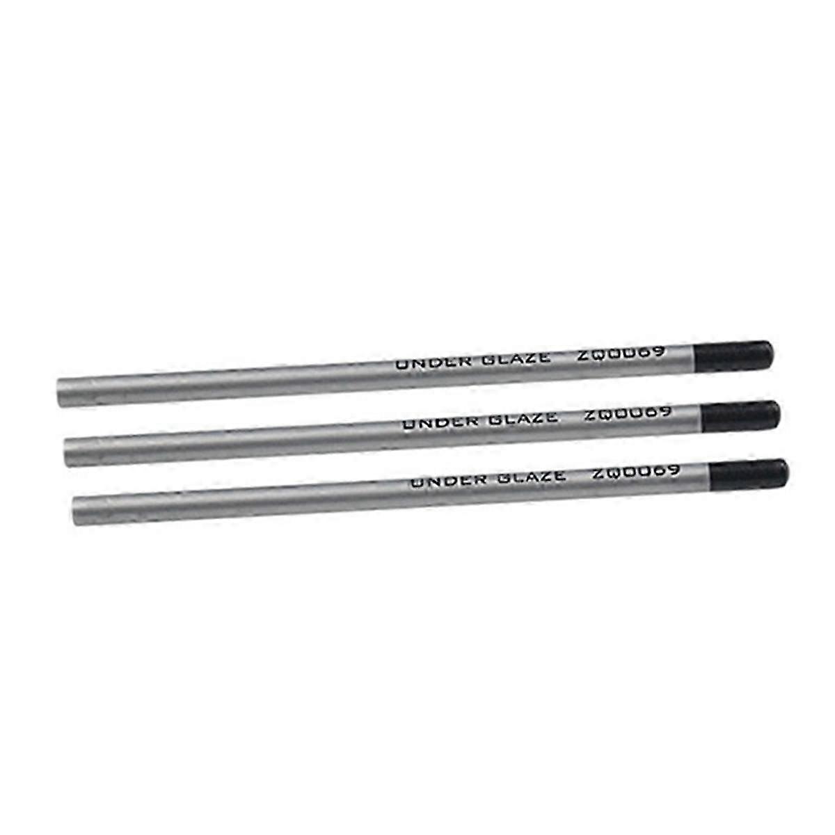 Matite sottosmalto di precisione in ceramica - Set di 3 in nero