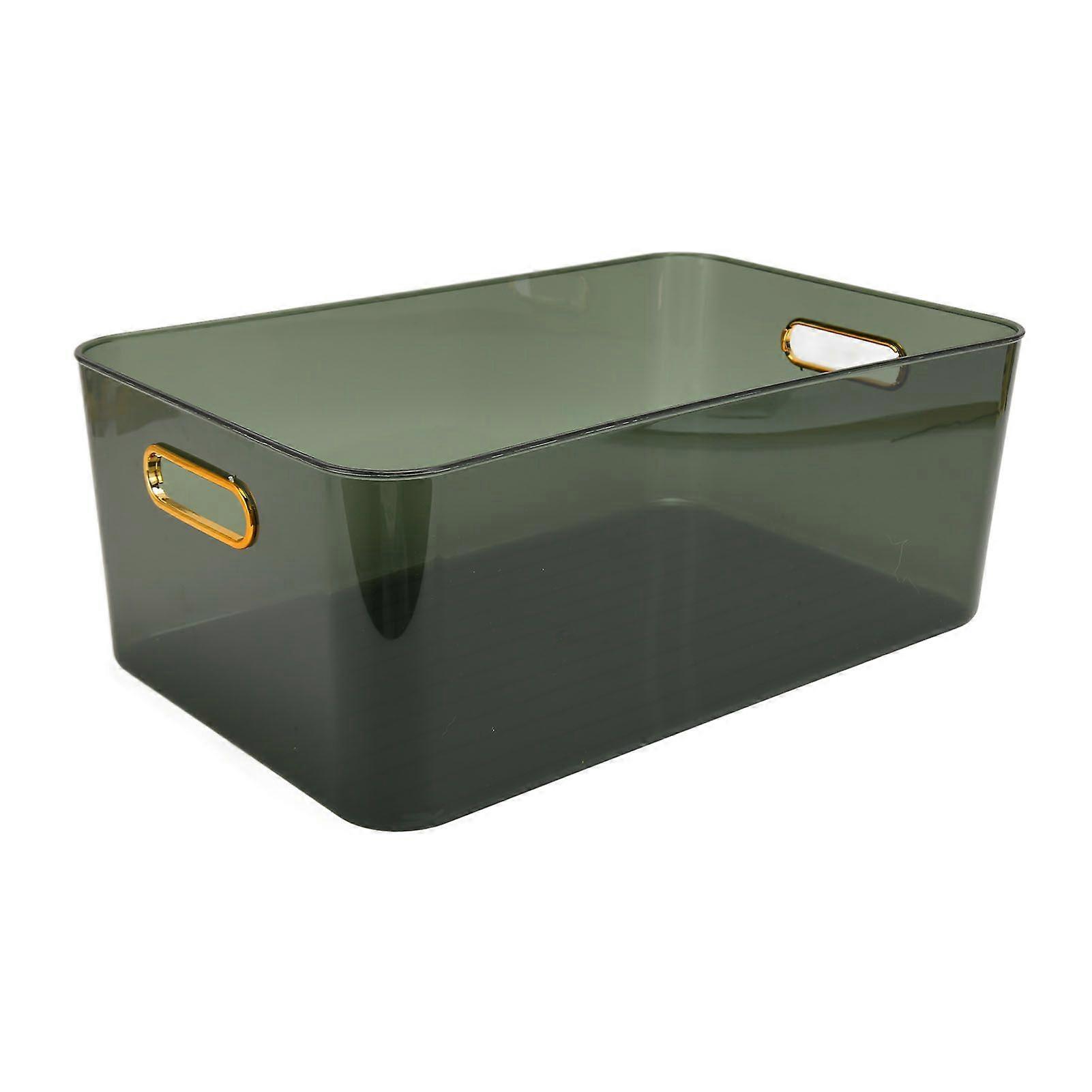 Transparent Storage Bins Large Plastic Storage Bins Multipurpose Stackable Open Organizer Bins for Office Dormitory Home