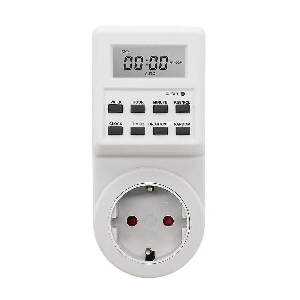 European standard small screen timer switch smart socket