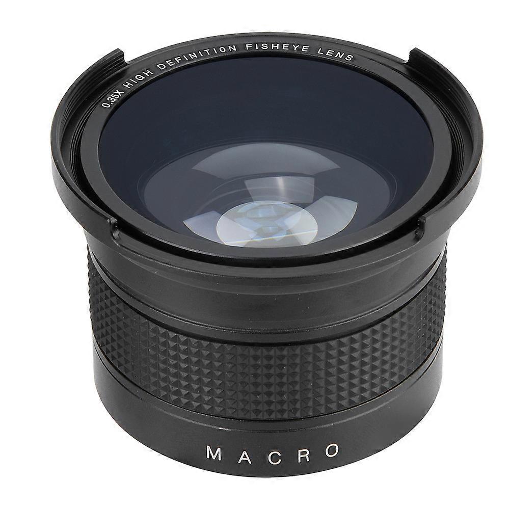 0.35X Wide Angle Fisheye Lens - Durable, High-Quality, Waterproof for 52mm Cameras