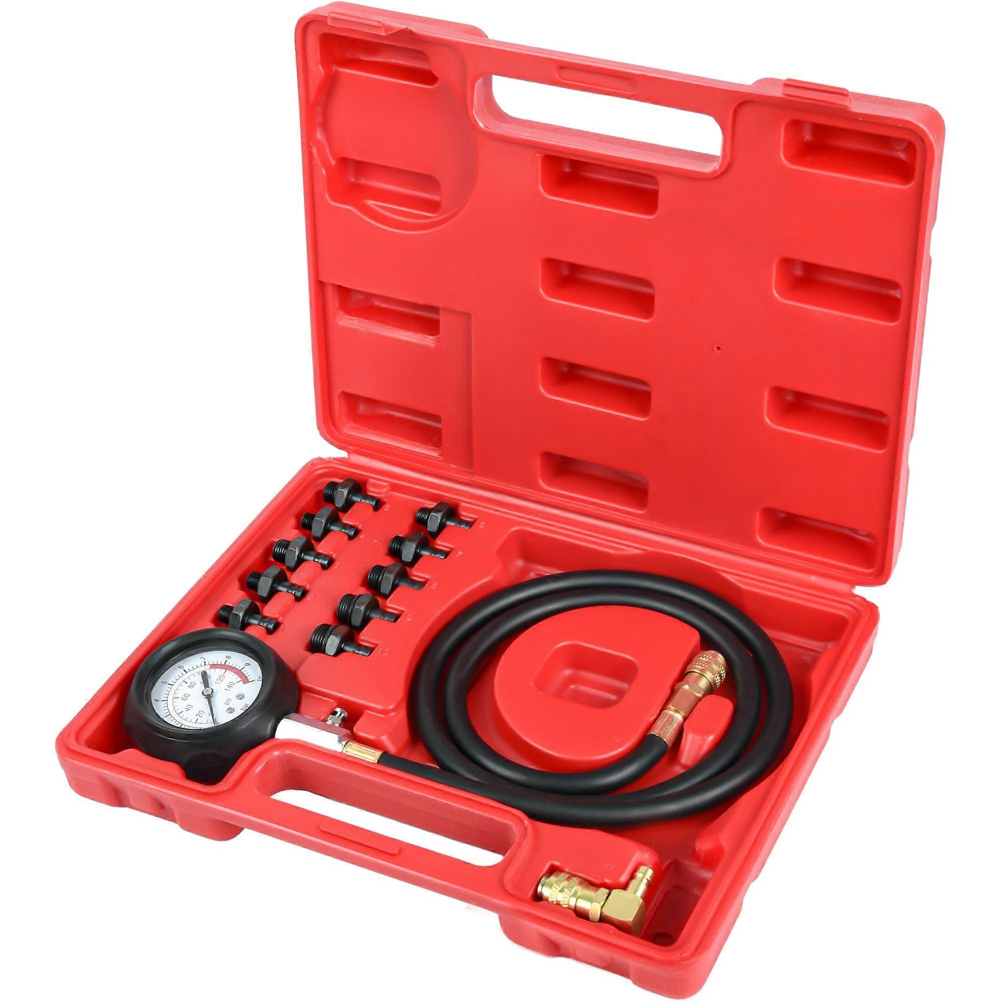 Oil Pressure Tester Tool 0140 PSI PressureTestDiagnostic Tools Engine Oil Pressure Tester Tool kit for car ATVs Trucks
