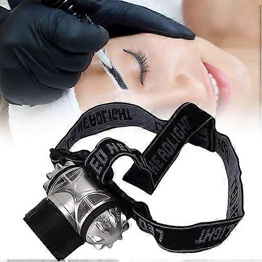 Tattoo Headlight Headlight Flashlight Adjustable LED Headlight Head Wear Makeup Work Light Beauty Accessories