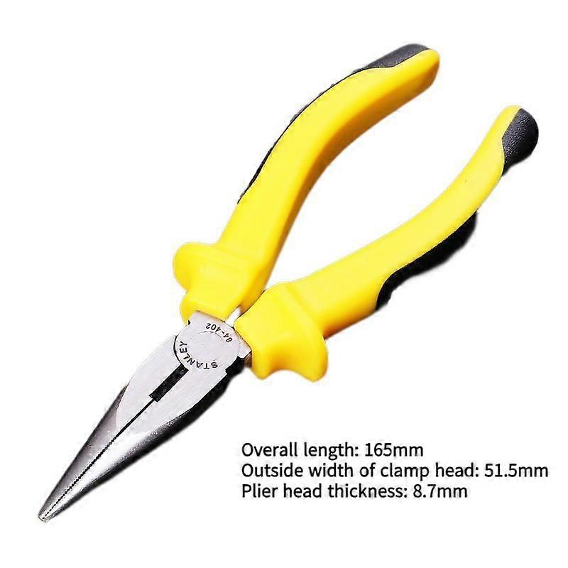 Needle-nose pliers electrician hardware tools multi-function pliers pointed oral tools small hand.