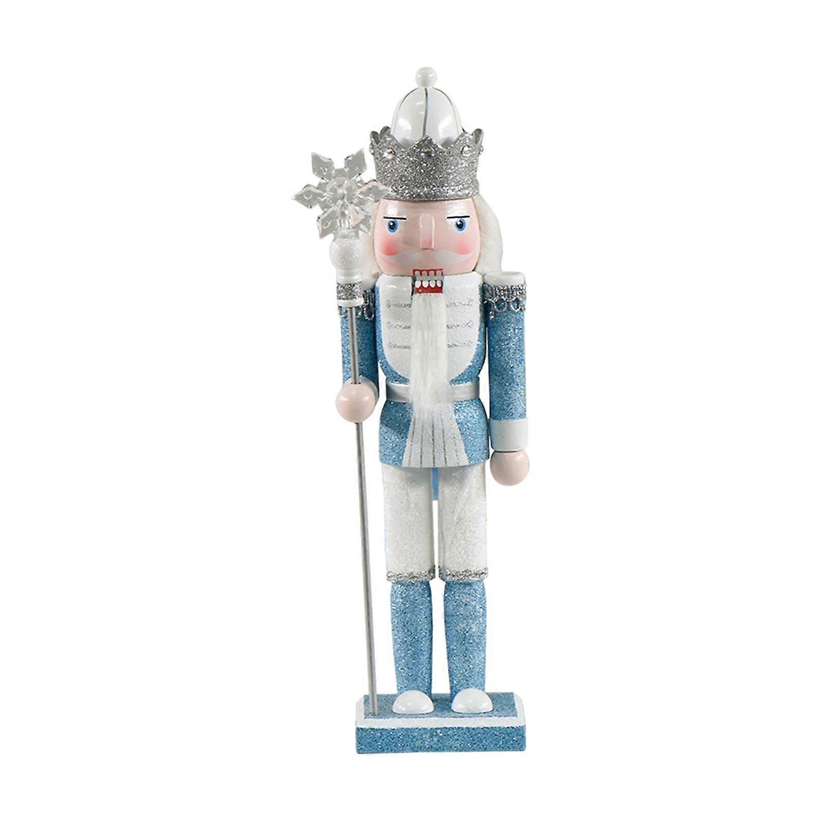 Xmas Nutcracker Nutcracker Soldier Figure Decor Statue Wooden Nutcracker