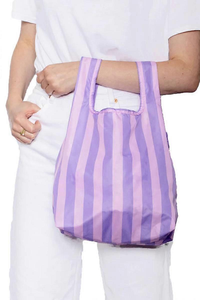 Kind Bag London Mini Reusable Bag - Purple Stripes