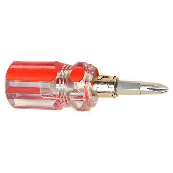4xShort Handle Mini Screwdriver Repair Tools 2 in 1 Crystal Model
