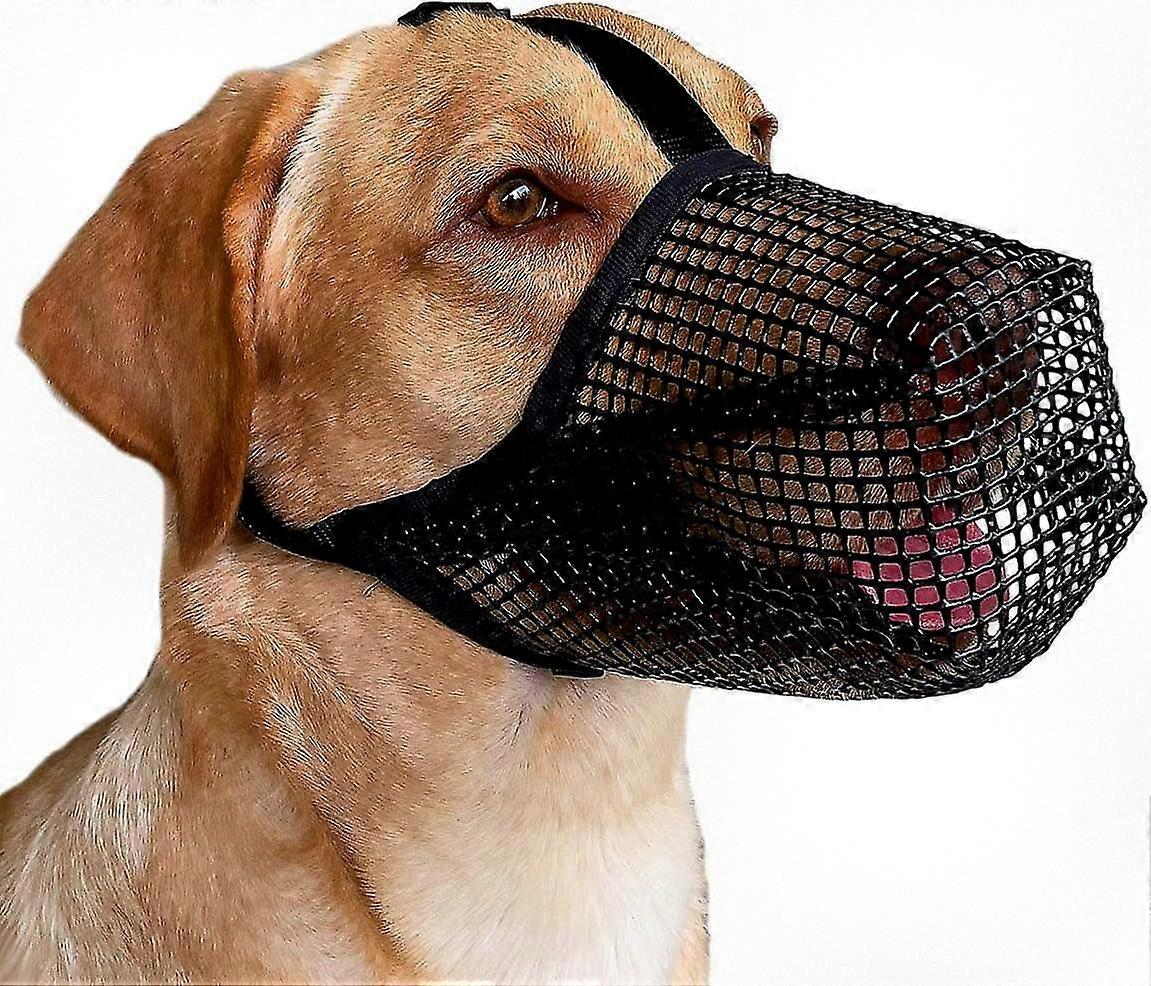 Adjustable Strap Dog Muzzle, Soft Mesh Design for Small, Medium, and Large Breeds