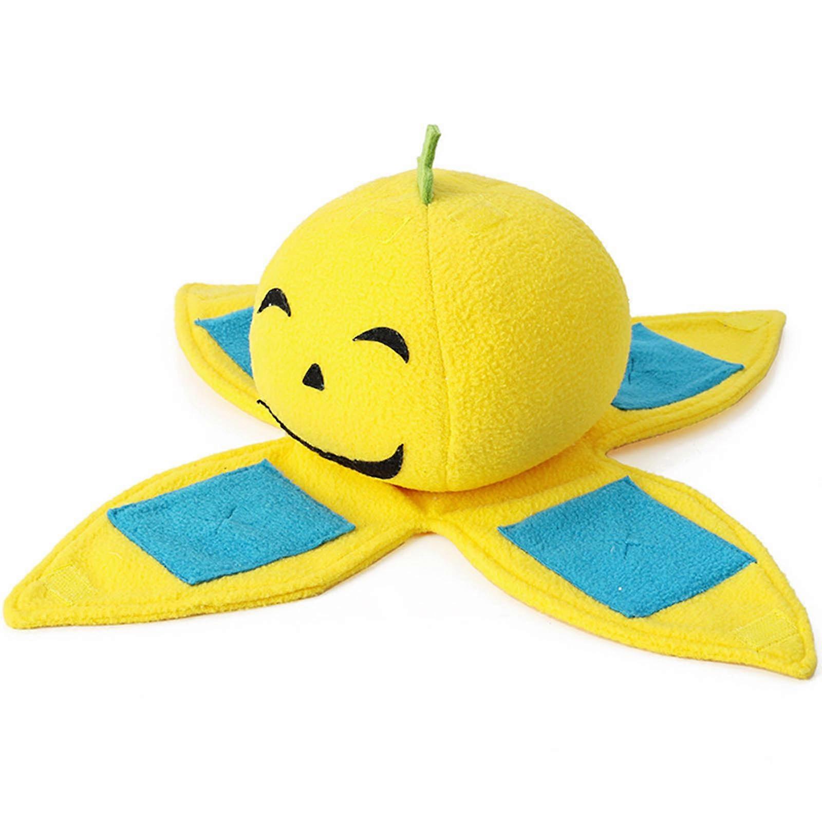 Treat Dispensing Interactive Puppy Plush Dog Toys Pumpkin Style Chew Toys Snuffle Pad for Medium Dogs Kill for Time Multicolor