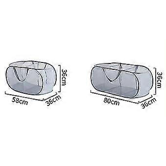 Folding Bathroom 1/2/3 Grids Compartments Clothes Hampers Mesh Storage Bag Bucket Laundry Organizer Dirty Laundry Sorting Basket