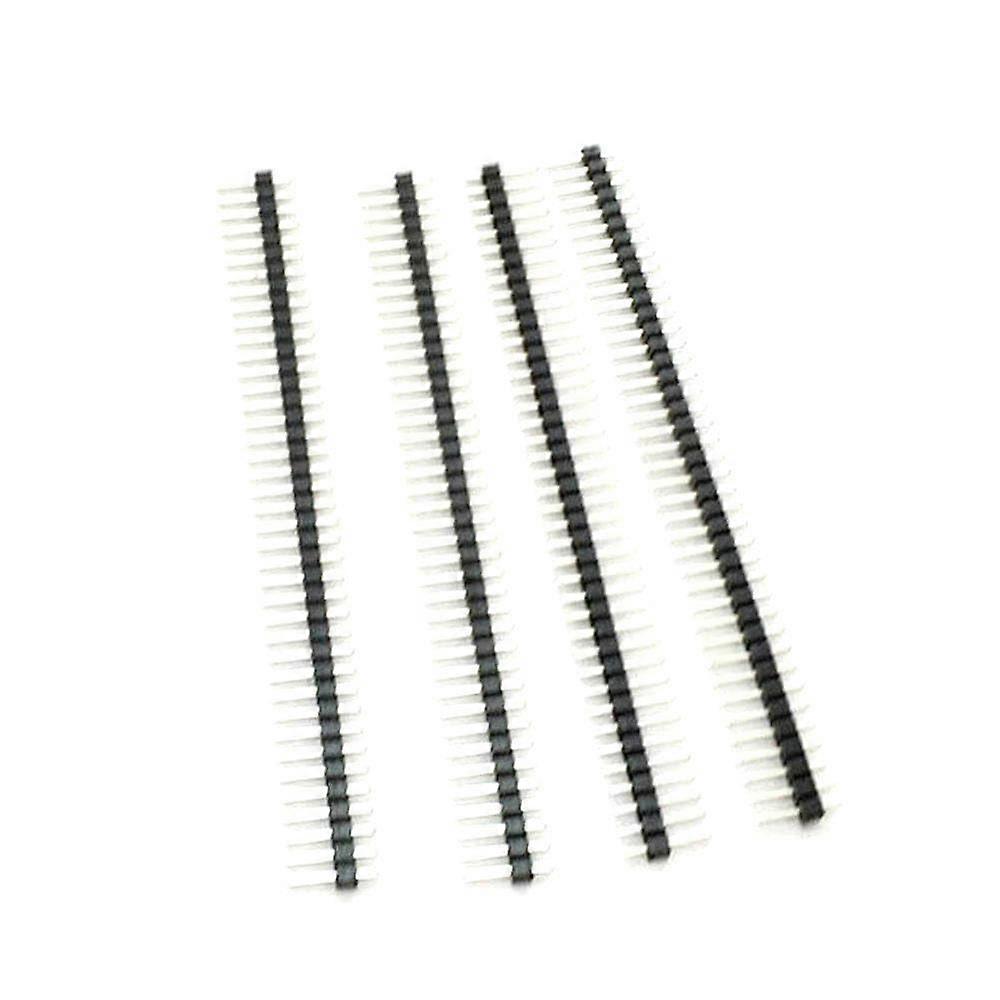 100pcs 1x40p 40-Pin 2.54mm Pitch Straight Male Pin Header Connector for PCB Projects
