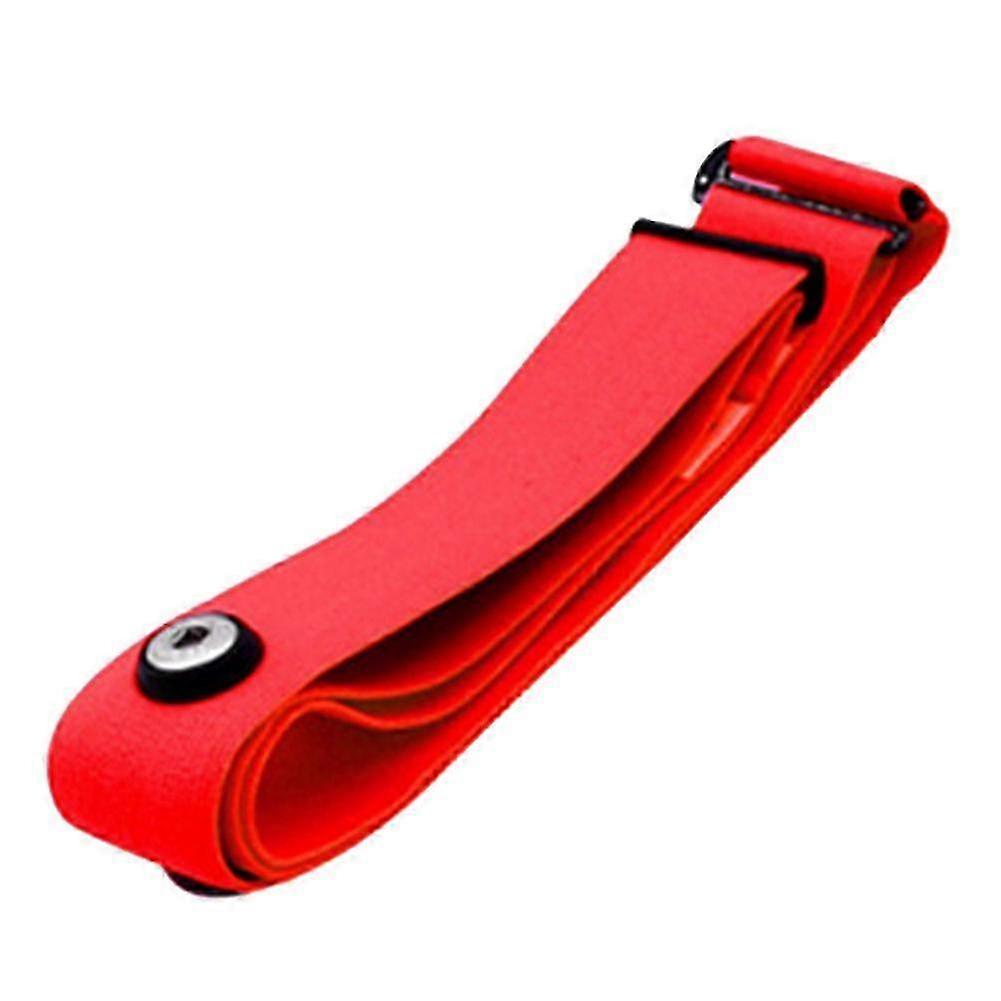 Heart Rate Monitor Chest Strap for Mount Sensor - Elastic Soft Band (Red)