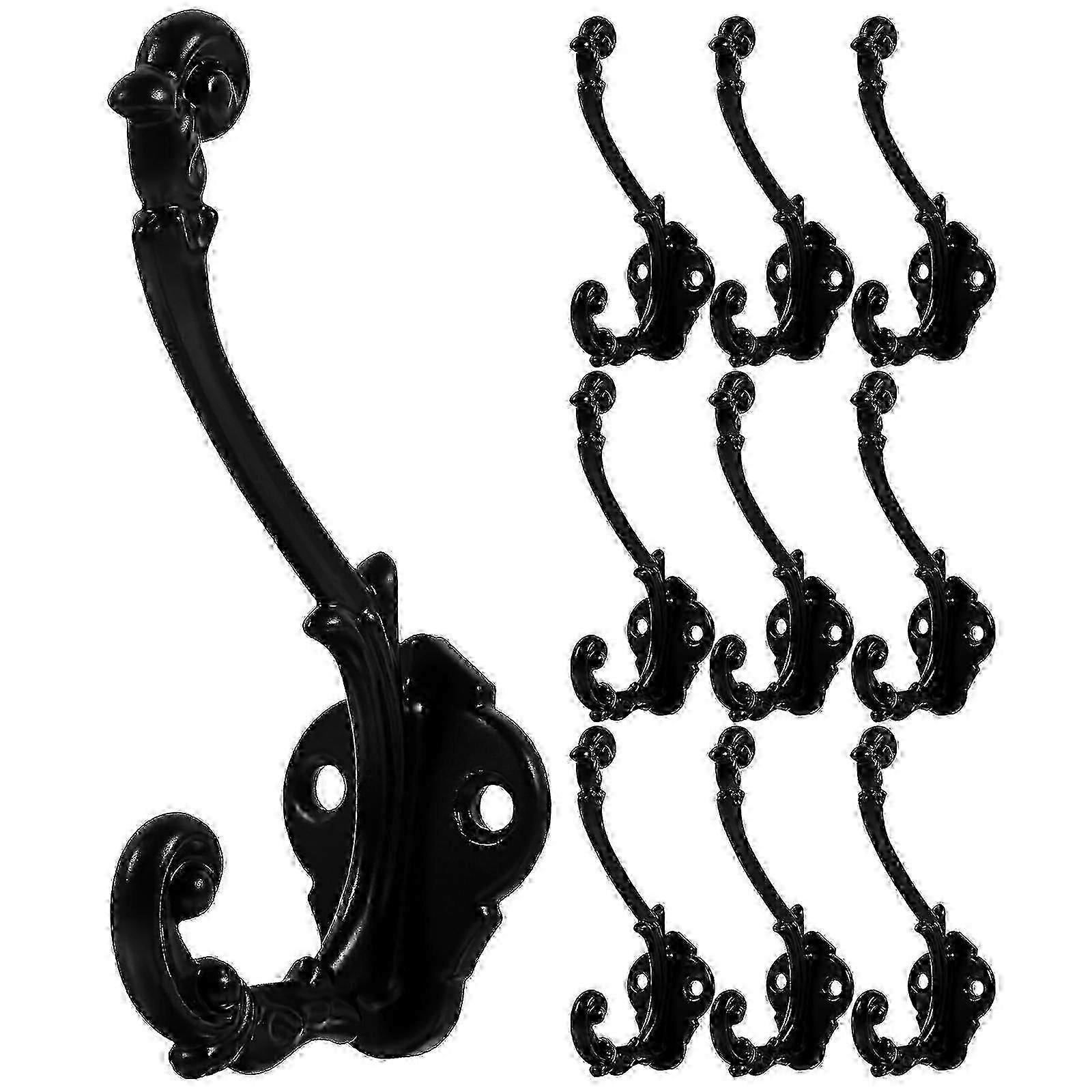 10Pcs Antique Wall Hook Heavy Duty Coat Hooks Wall Mounted Hooks Hanging Coat Hook