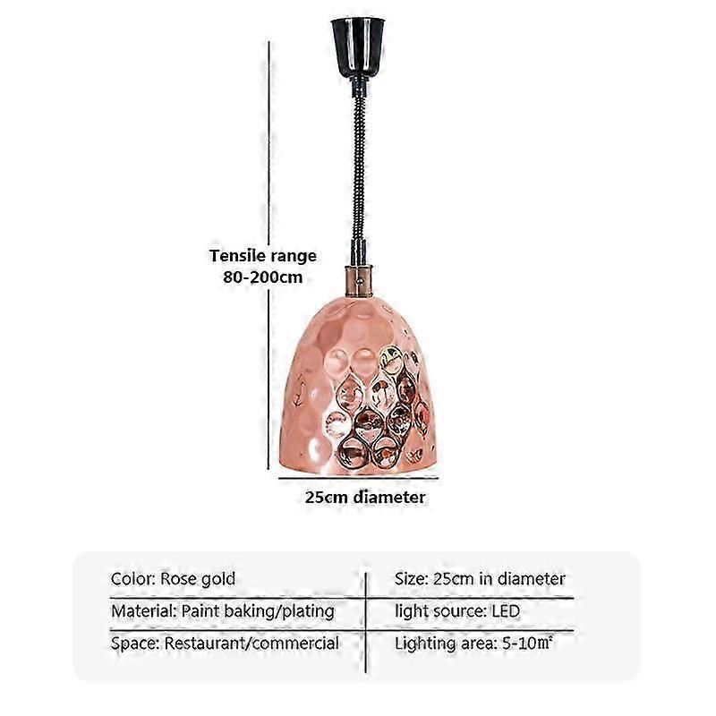 ビュッフェヒートランプ電気ヒートランプ伸縮式食品保温ペンダントライト調整可能なキッチン備品レストラン