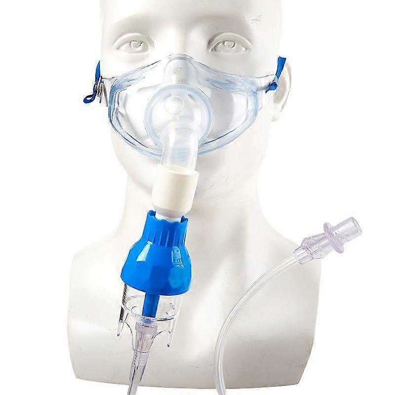 1Set Tracheostomy Mask Adult Oxygen Mask withTubing and Adjustable Elastic Strap