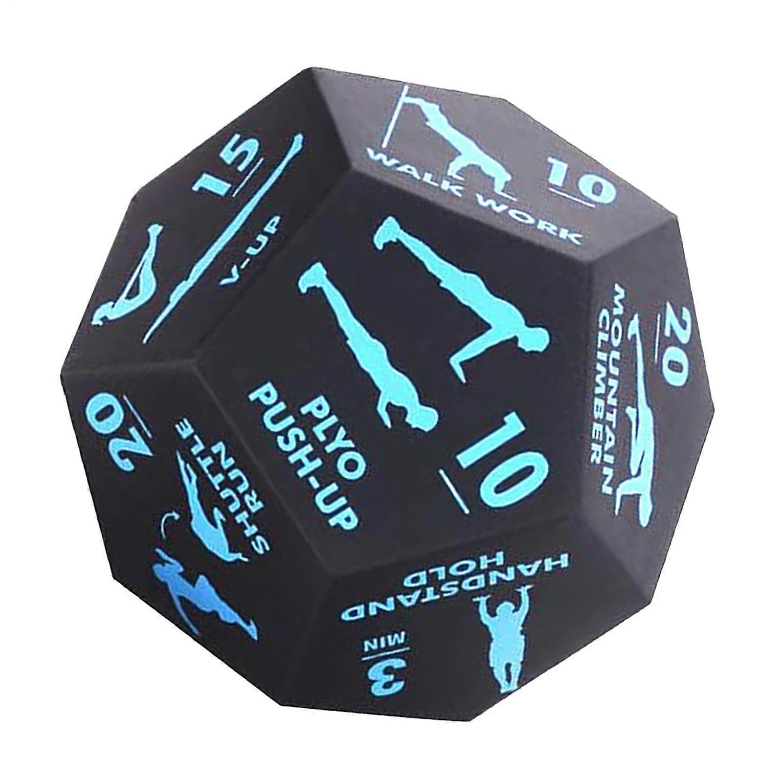 Training Cube Exercise For Group Fitness Dice Game Multifunctional Fitness Training Device For Women Blue