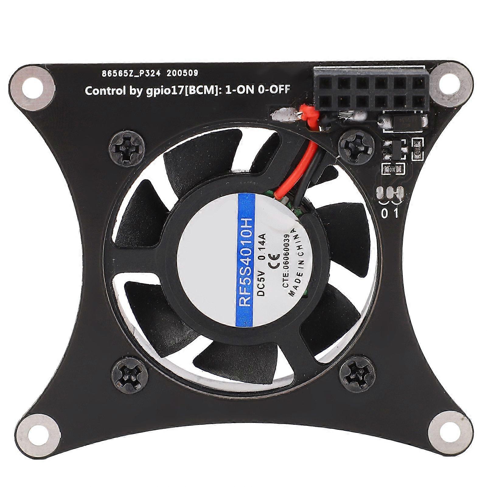 Hochwertiger Raspberry Pi Silent Fan Kühlkörper PCB Windgeschwindigkeit PWM steuerbar