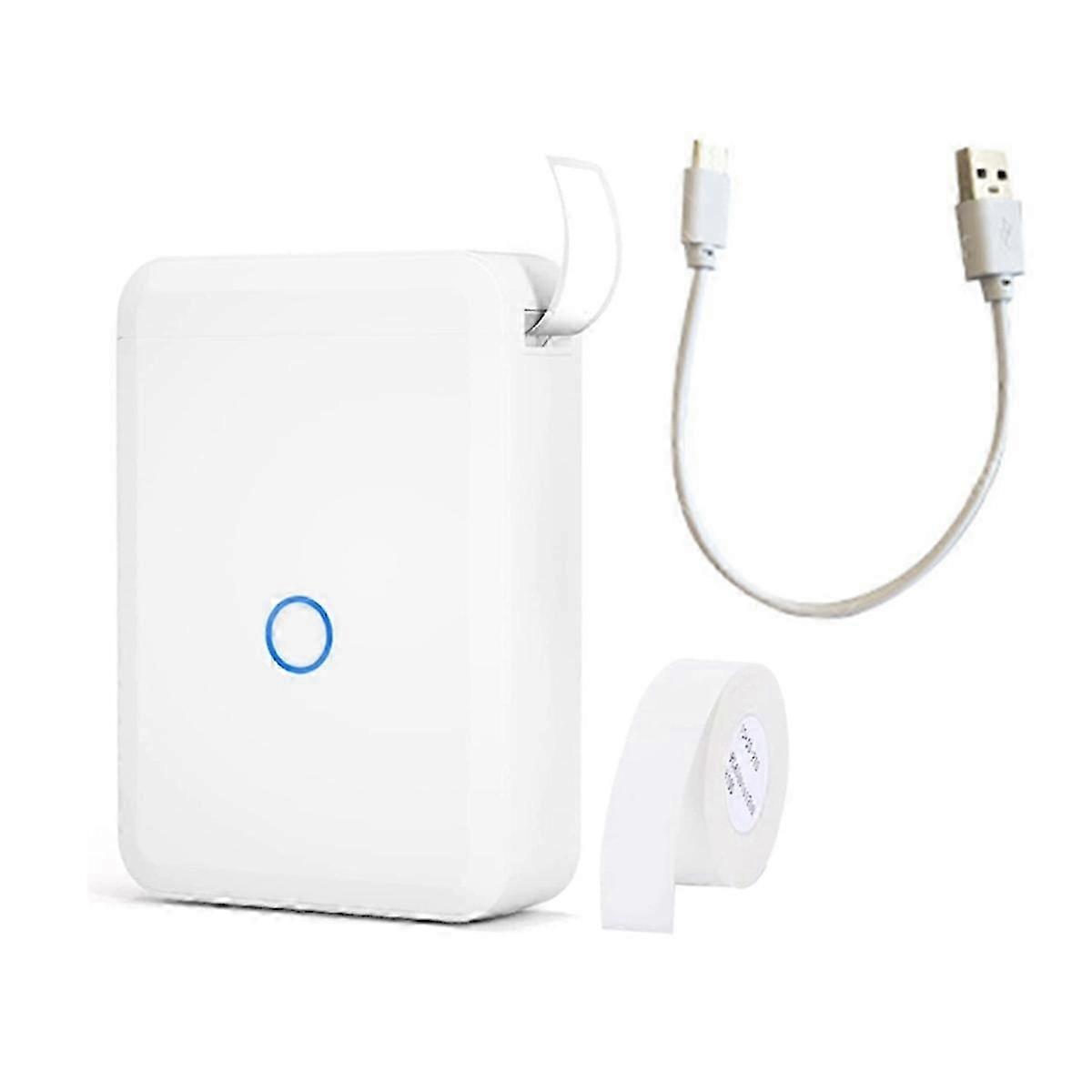 D110 Thermal Printer Bluetooth Barcode Label Maker for Office Commercial Pocket Mini Bluetooth Printer with Label