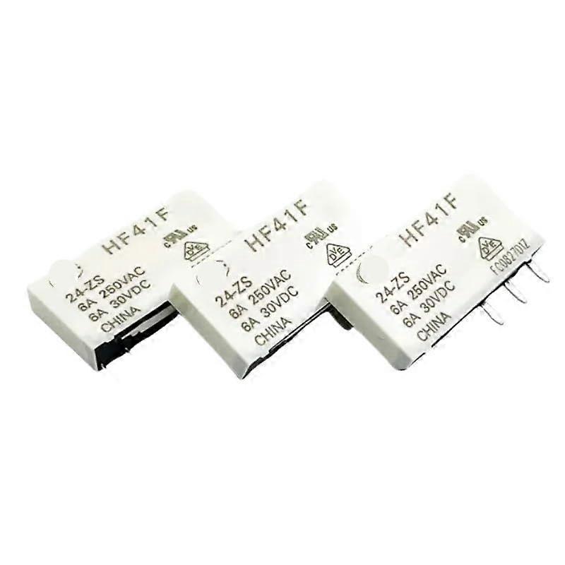 10Pcs HF41F Industrial Relay Subminiature Power Relay HF41F12ZS HF41F5ZS 5Pin 6A 250V Relays Industrial Electrical Relays(12V)
