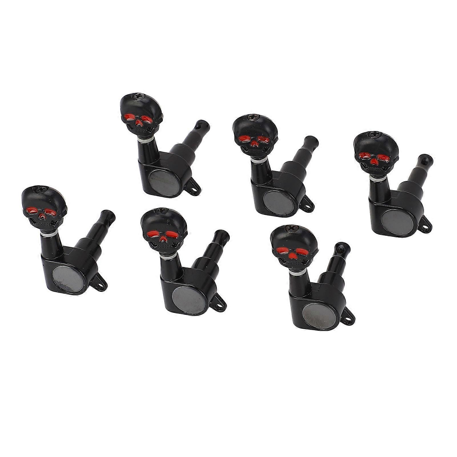 6R Metal Guitar Tuning Pegs Machine Heads Knobs para Acústico / Elétrico
