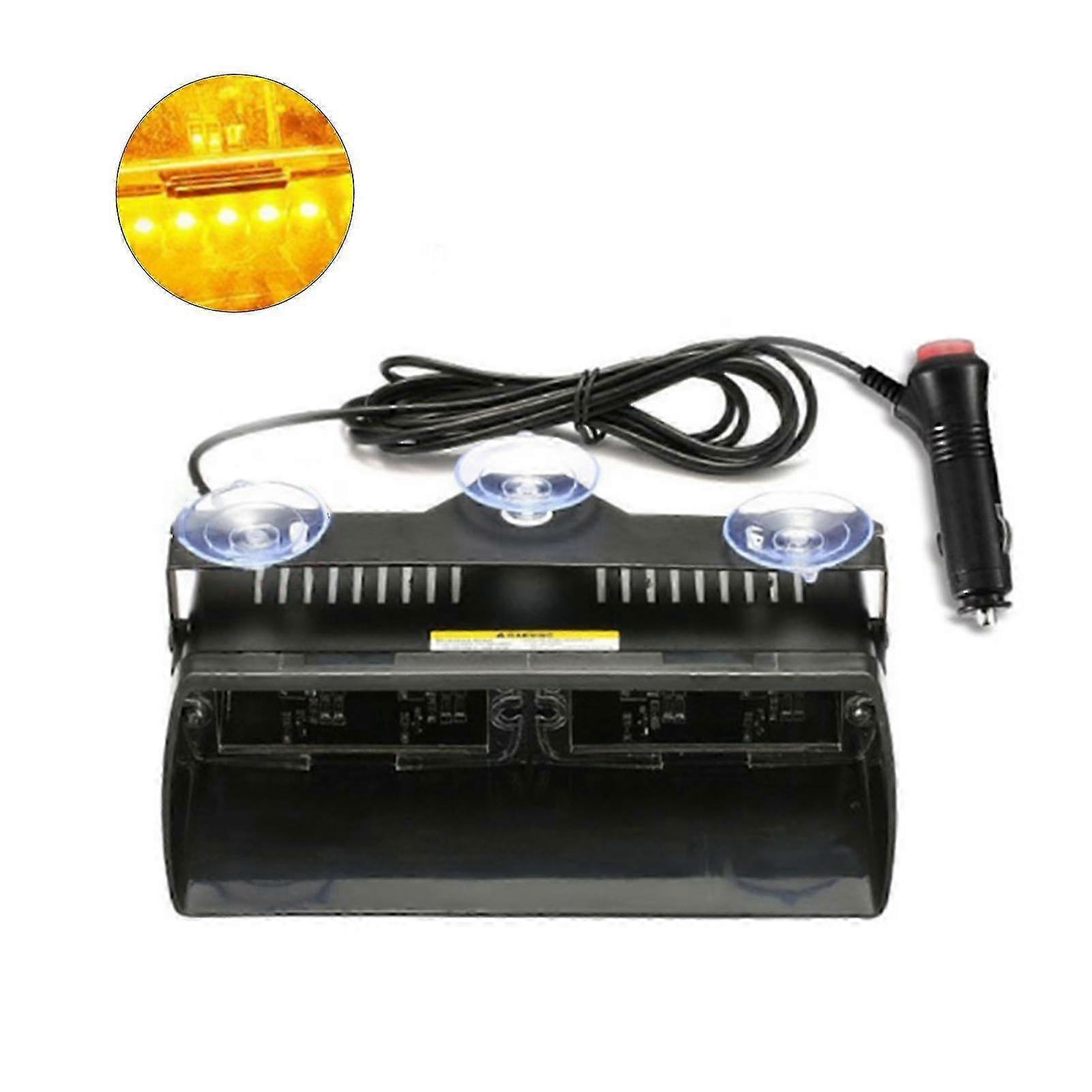 16 High Intensity LED Emergency Hazard Warning Strobe Lamp for Windshield Use