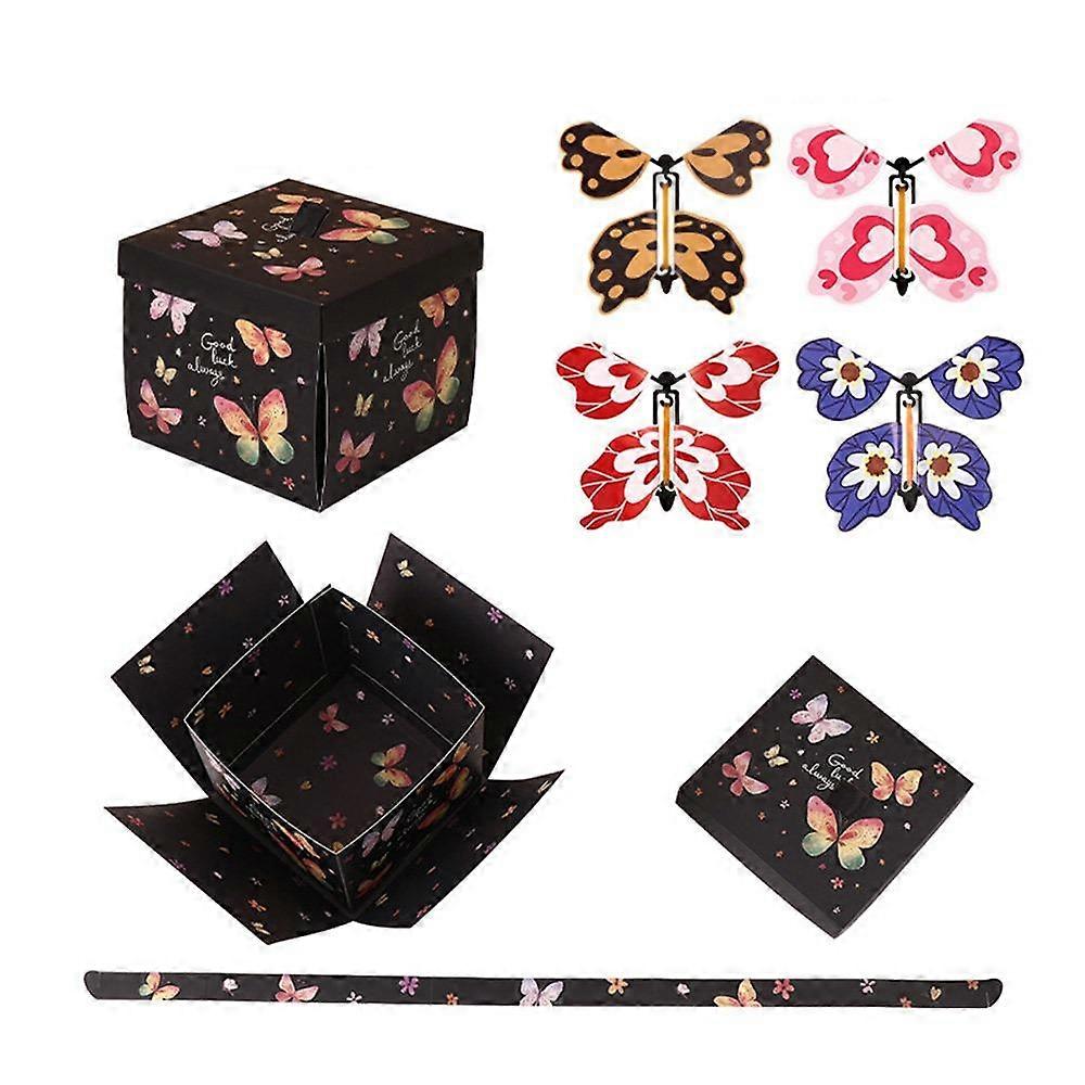 Paper Flying Butterfly Gift Box Multicolor Present Box Unique Exploding Gift Box Party Supplies