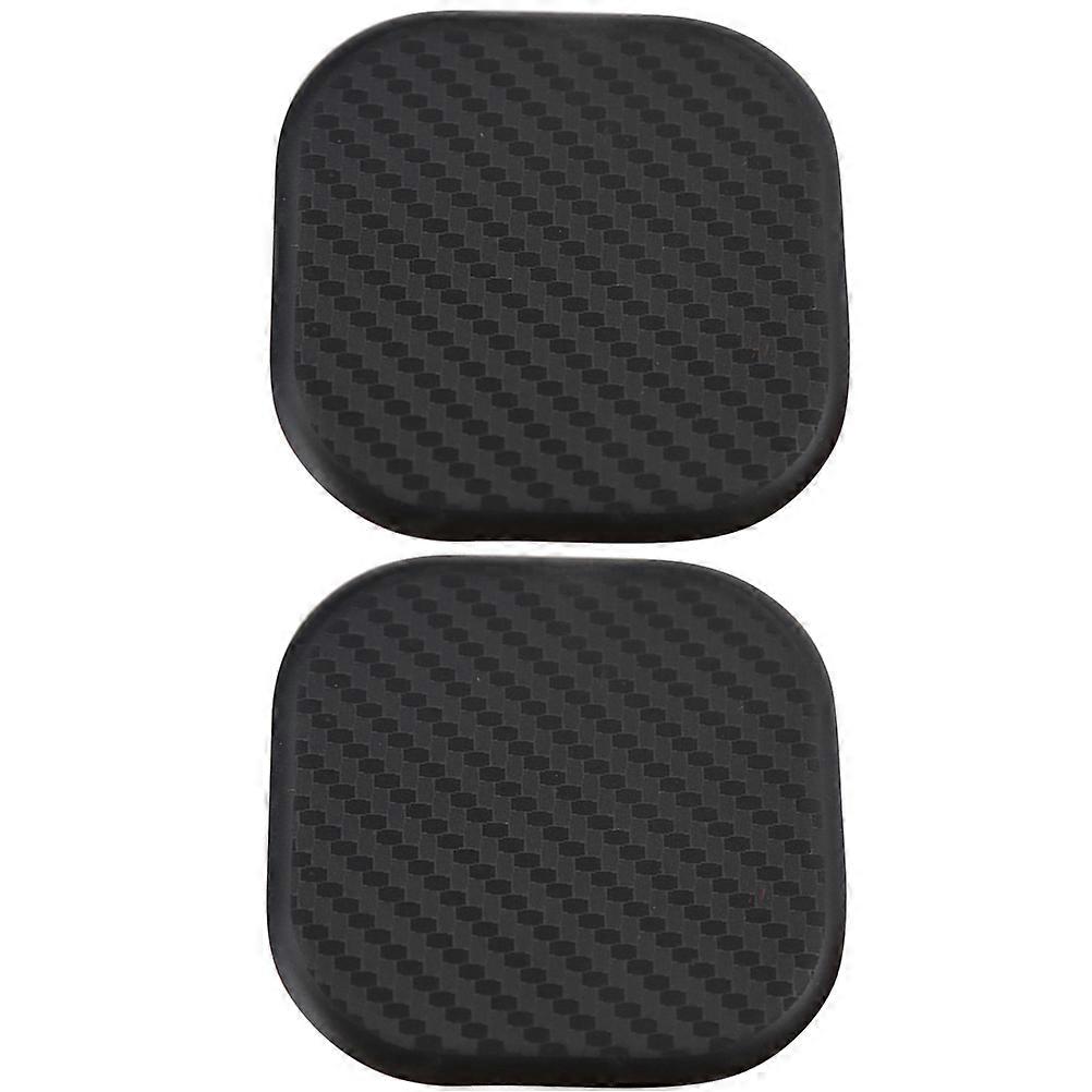 4pcs Non Slip Car Cup Mats, Durable Square Coasters for Car Holders, Universal Fit for Cups, Practical Daily Use, Black